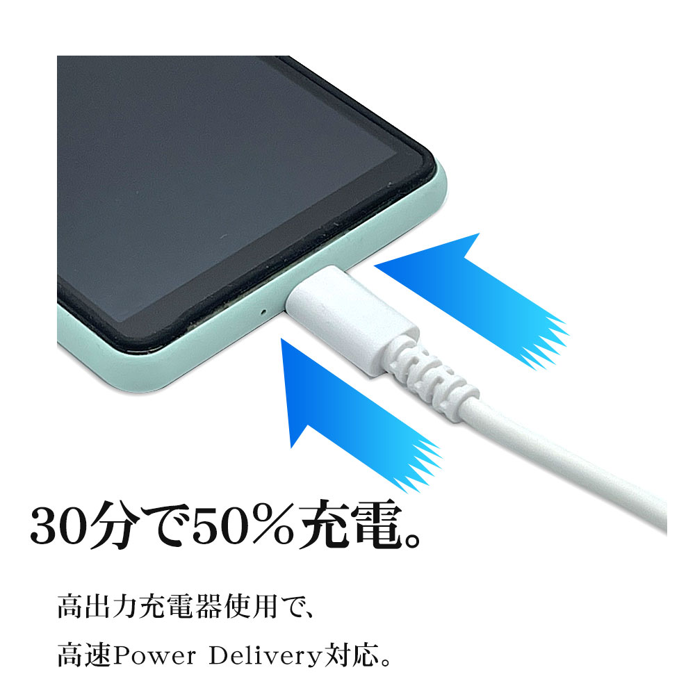 USB Type-C ケーブル C-C 最大60W出力対応 1m PD 急速充電対応 高耐久 高速データ転送 480Mbps 2年保証 AUKEY Impulse Series CB-CC15