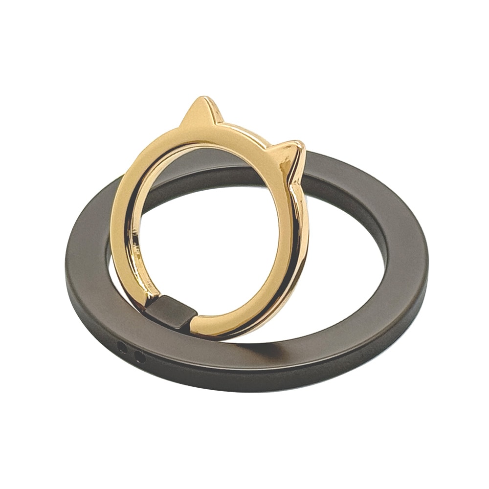 マグネット スマホ リング 猫型 小 スマホリング NEKO no MAGNET RING