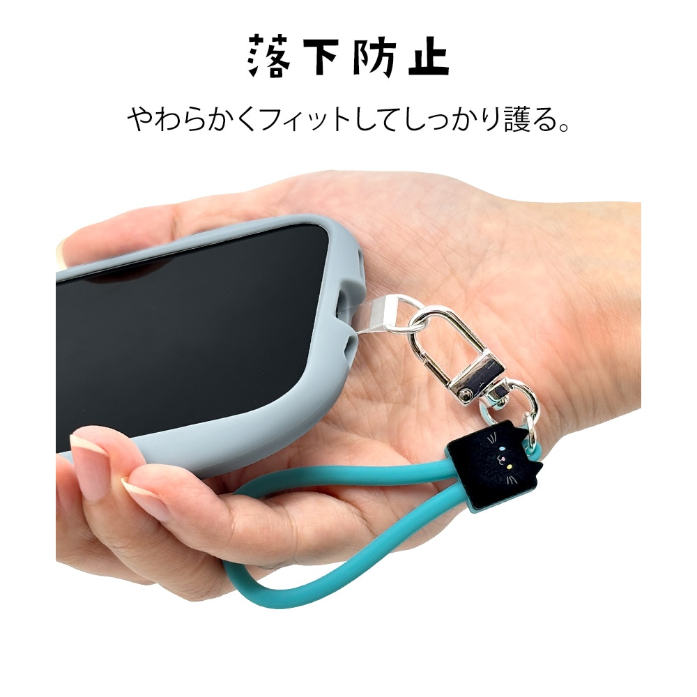 モバにゃー もちもち 指 ストラップ ごま シリコン スマホ対応