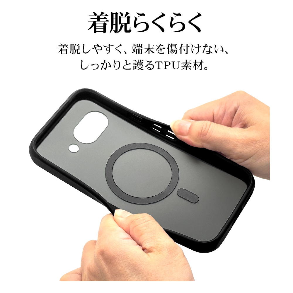 Google Pixel 9a ケース カバー ハイブリッド マグネット充電器対応 耐