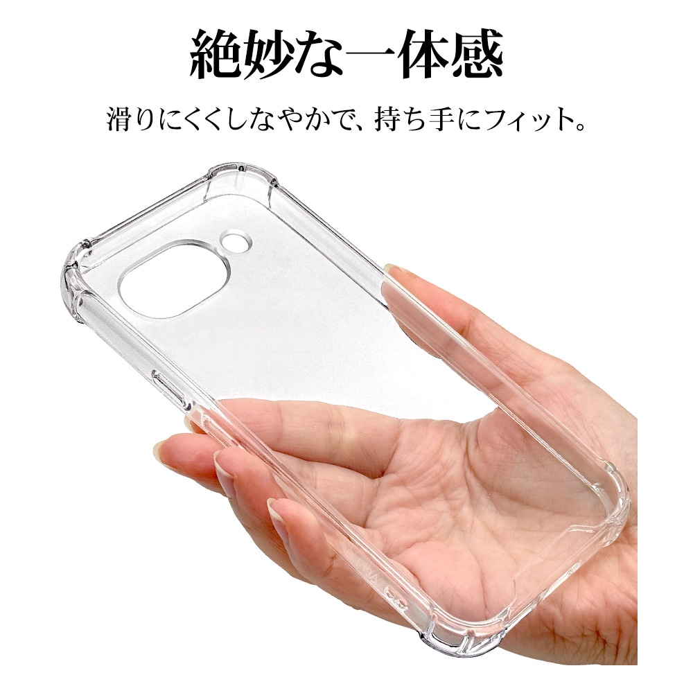Google Pixel 9a ケース カバー ハイブリッド 耐衝撃吸収形状 四隅保護