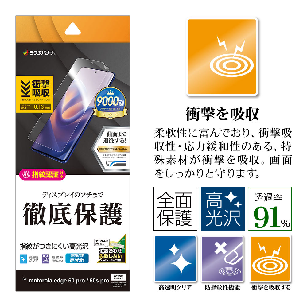 motorola edge60 pro motorola edge60s pro フィルム 全面保護 薄型TPU