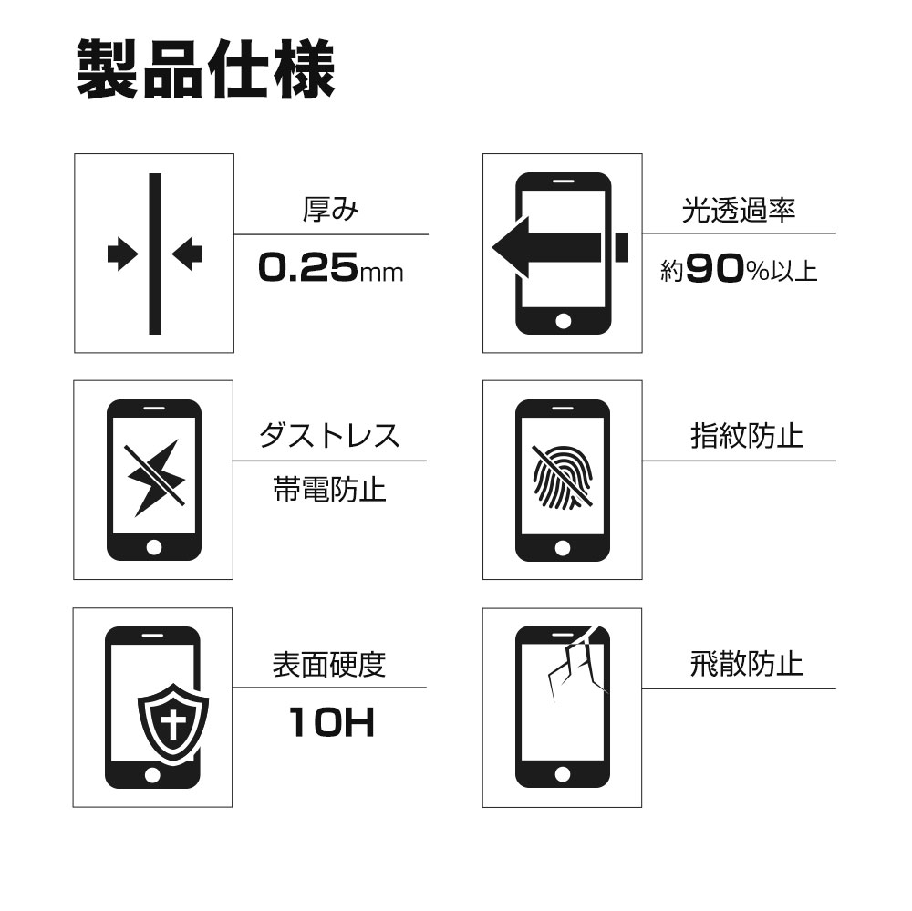 Web限定 Toride ホコリが入らない iPhone13 mini用 ガラスフィルム 2枚