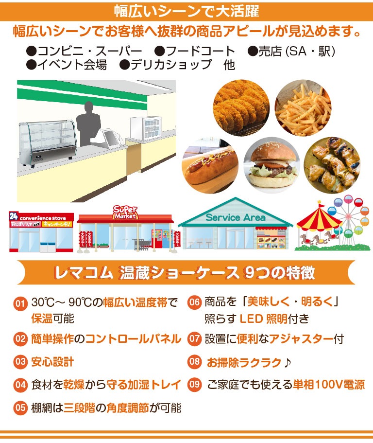レマコム 温蔵ショーケース>温蔵ショーケース,ホットショーケース各種 レマコム 温蔵ショーケース>温蔵ショーケース,ホットショーケース各種