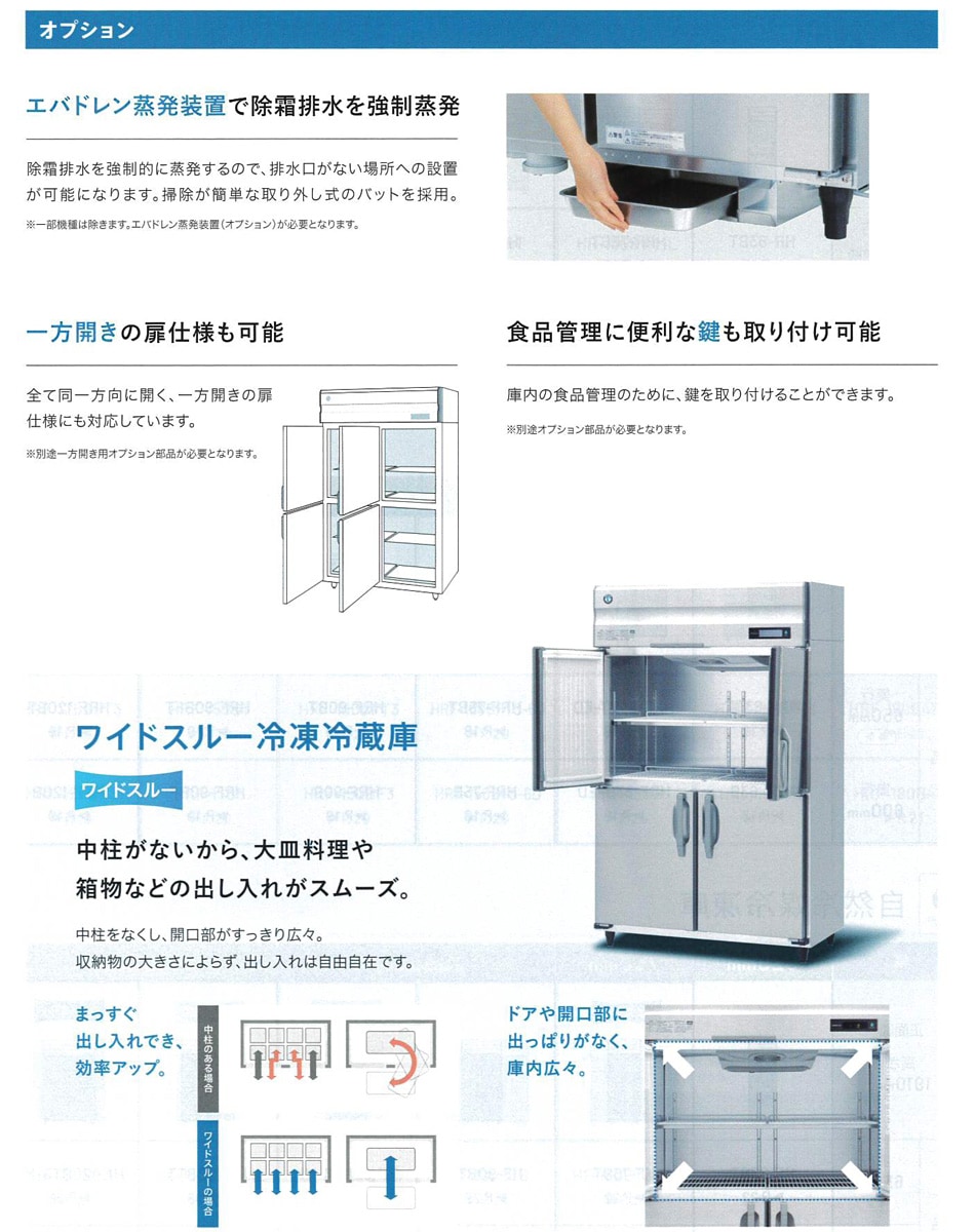 新品】HR-90B ホシザキ 縦型 冷蔵庫 インバーター制御・単相・空冷 幅
