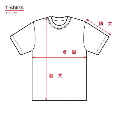 レッドブロス tシャツ サイズ