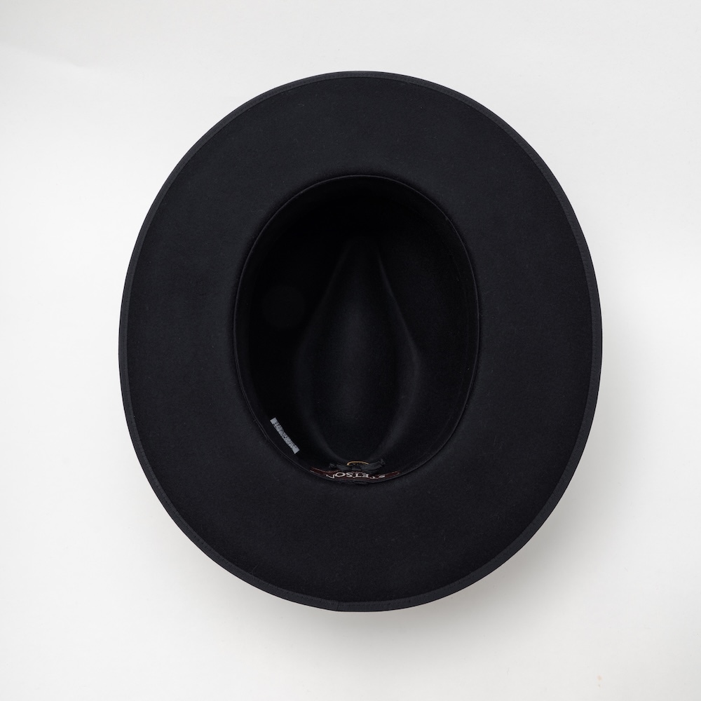 Stetson ステットソン ウールフェルトハット BK-58cm/日本製 STETSON（ステットソン） 復刻 フェルトハット 日本製 ラビットファー