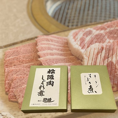 【まとめ買い割引あり】松阪肉しぐれ煮と牛タンそぼろ煮のセット【送料込/焼肉 野崎】