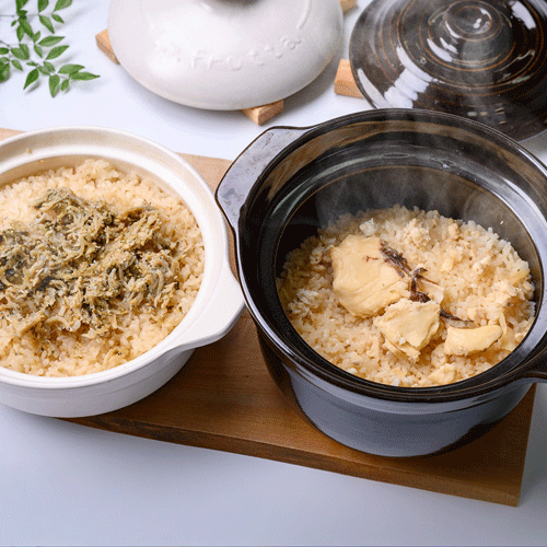 特製炊き込みごはんの素(鯛・しらす)と魚に合う米のセット(2合炊き×2)【送料込】