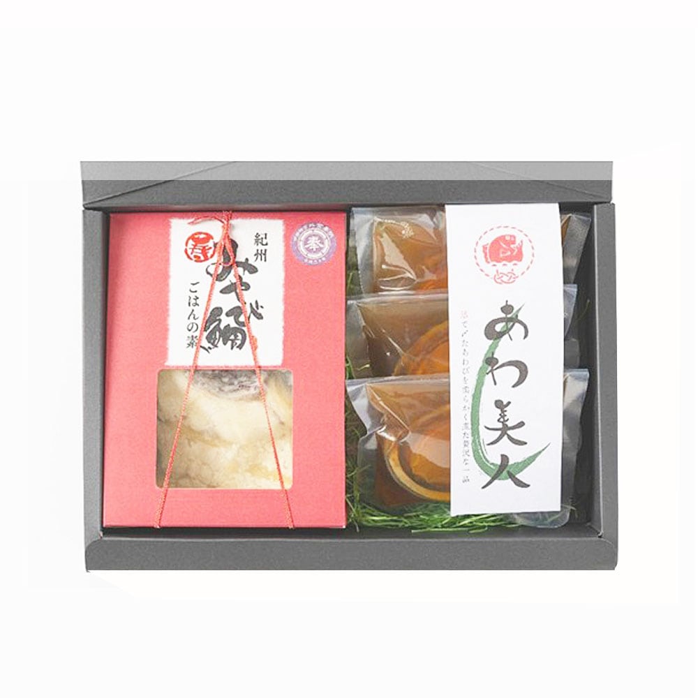 紀州みやび鯛あわびセット【送料込】の写真