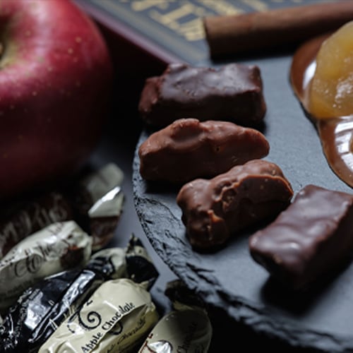 りんごのチョコレートの写真