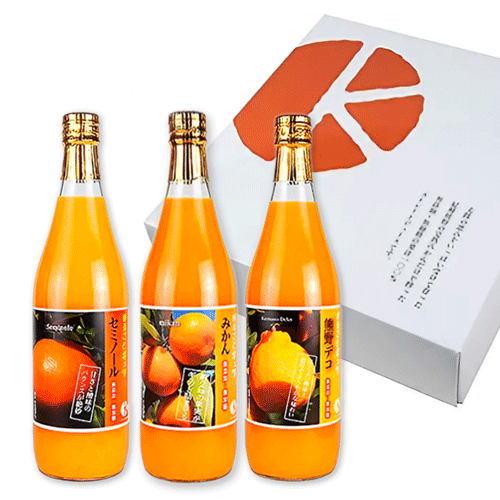 御浜町の100%みかんジュース 720ml×3本