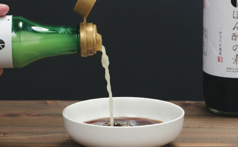 ぽん酢を作っている写真