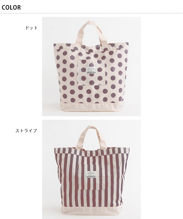 OCEANGROUND 󥢥ɥ饦  åBAG DOT&STRIPES   ȡȥХå  Ф Хå   å Ҥɤ ̳ ̱  