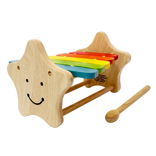 Voila ボイラ スマイリー シロフォン  楽器 おもちゃ パーカッション 木のおもちゃ 打楽器 知育玩具 1歳 木琴 音が出るおもちゃ お誕生日プレゼント  