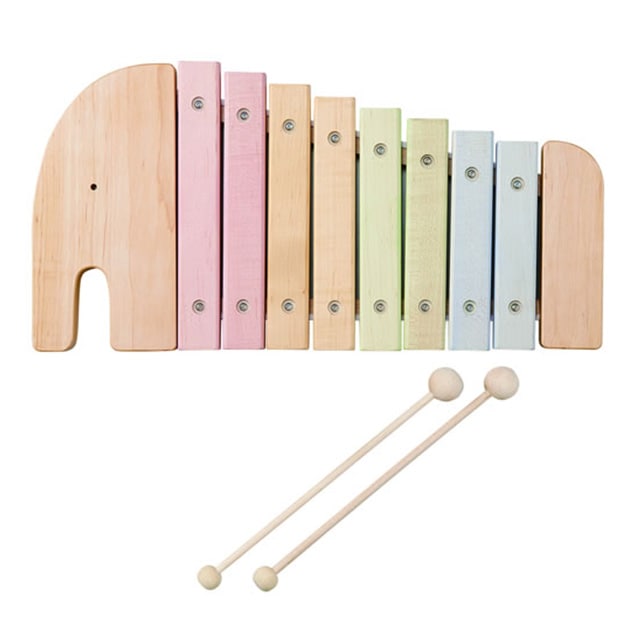 NIHONシリーズ 日本製　エレファントシロフォン   木製木琴 もっきん 楽器 音楽 木のおもちゃ 知育玩具 男の子 女の子 出産祝い お誕生日プレゼント  