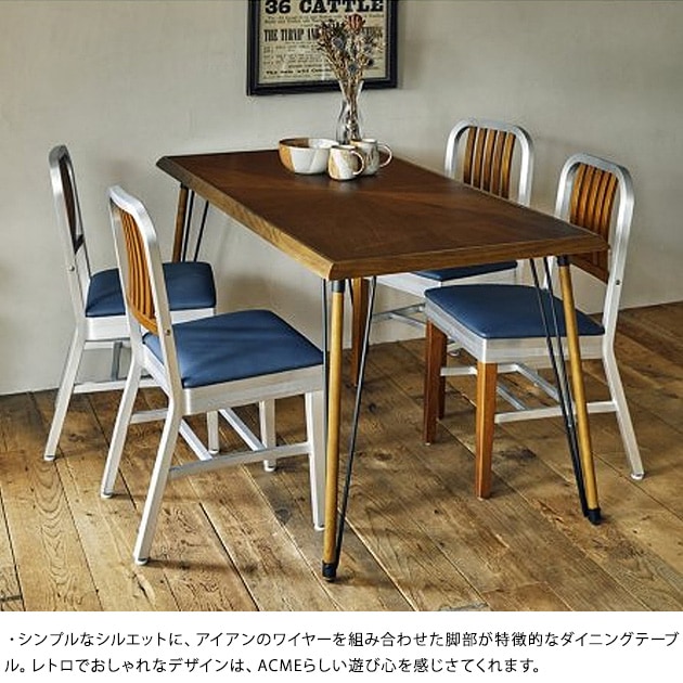 ACME Furniture BELLS FACTORY DINING TABLE W1500  ˥󥰥ơ֥   4ͳݤ ե˥㡼 ACME ʥå ץ ӥ Ĺ  