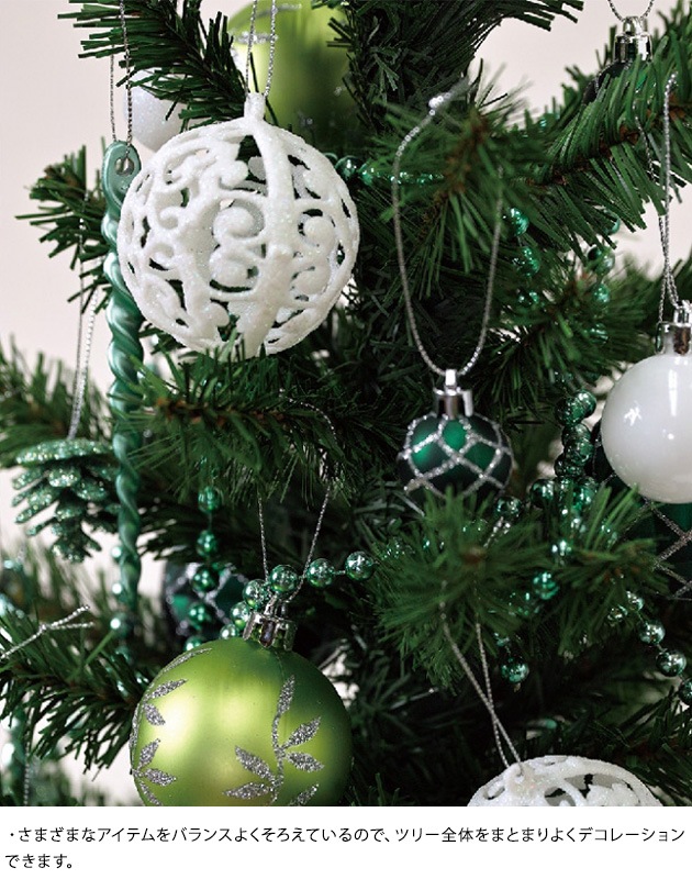 SPICE OF LIFE クリスマス パーティーオーナメント アソート62個セット  クリスマスツリー 飾り ボール おしゃれ 北欧 カラフル デコレーション  