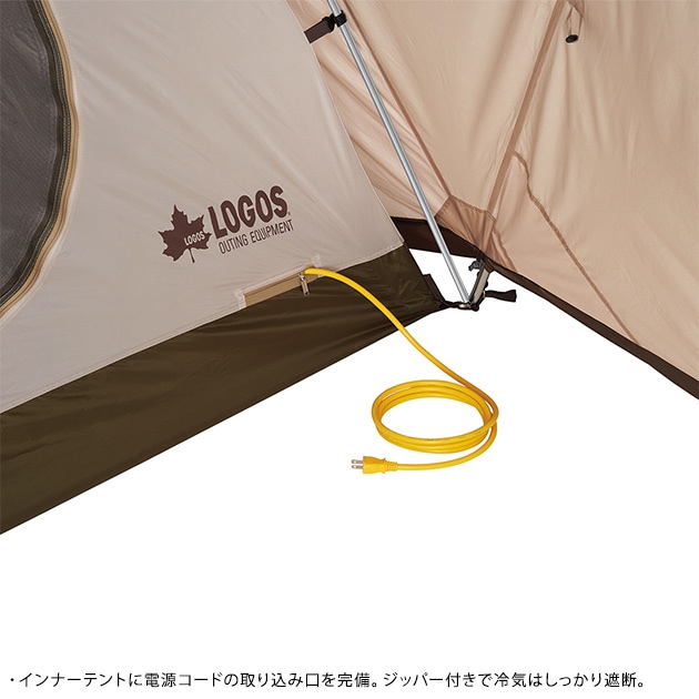 LOGOS ロゴス Tradcanvas DX・PANEL オーニングプラトーテント XL  テント 2ルーム キャンプ ファミリー 4人用 5人用 大型 ドーム型 2ルームテント フルクローズ アウトドア  