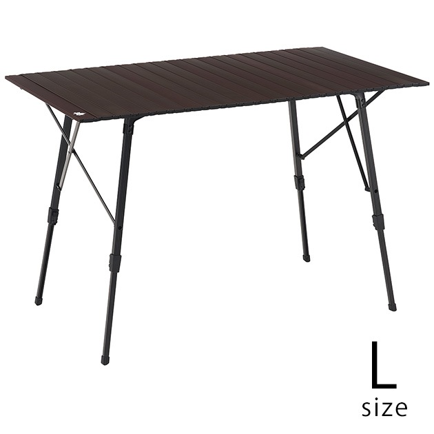 LOGOS ロゴス 丸洗いアジャスタテーブル L  テーブル 高さ調節 折りたたみ 幅120cm アウトドア おしゃれ キャンプ バーベキュー 軽量 軽い 洗える  