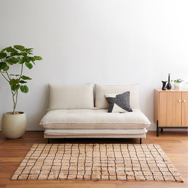 journal standard Furniture 㡼ʥ륹ɥե˥㡼 GRID RUG å 饰 200cm200cm  ڥå  å  ߤ ˼б ۥåȥڥåб  