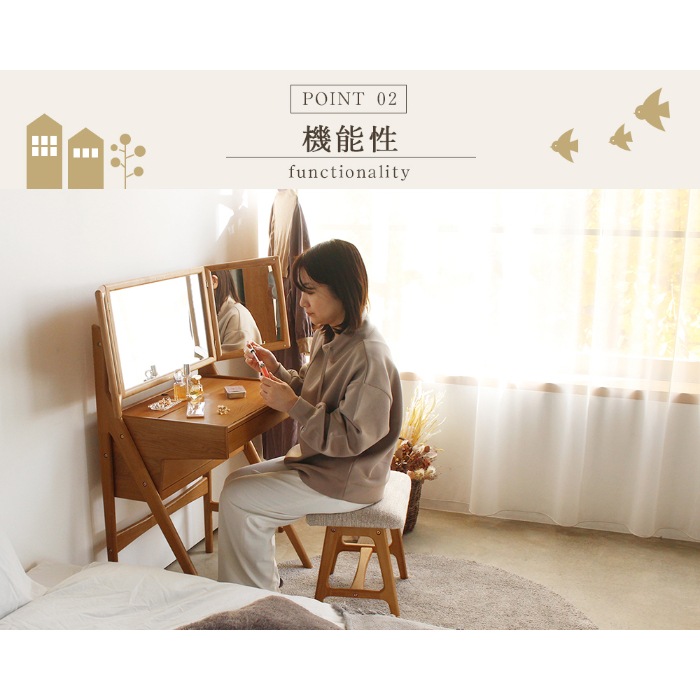 Herit. �إ�å� Dresser��Stool  �ɥ�å��� ���� 3�̶� ���ġ����դ� ���� ������ ������ �ᥤ���� ������� ����ץ� �ػ��դ� ����ƥꥢ �ȶ�  