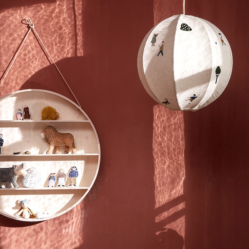 ferm LIVING ファームリビング ラウンドドーム 壁掛けラック 直径55cm