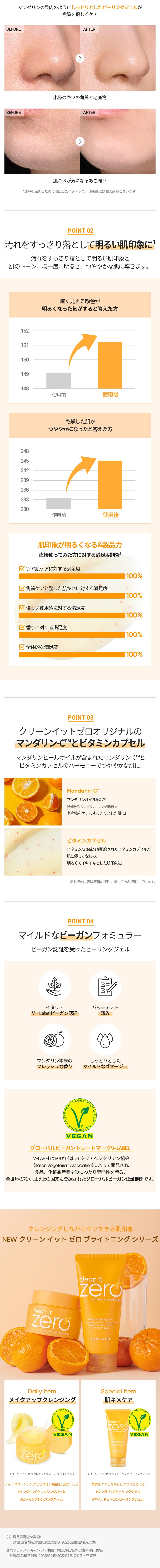 クリーンイットゼロブライトニングピーリングジェル 120mL 