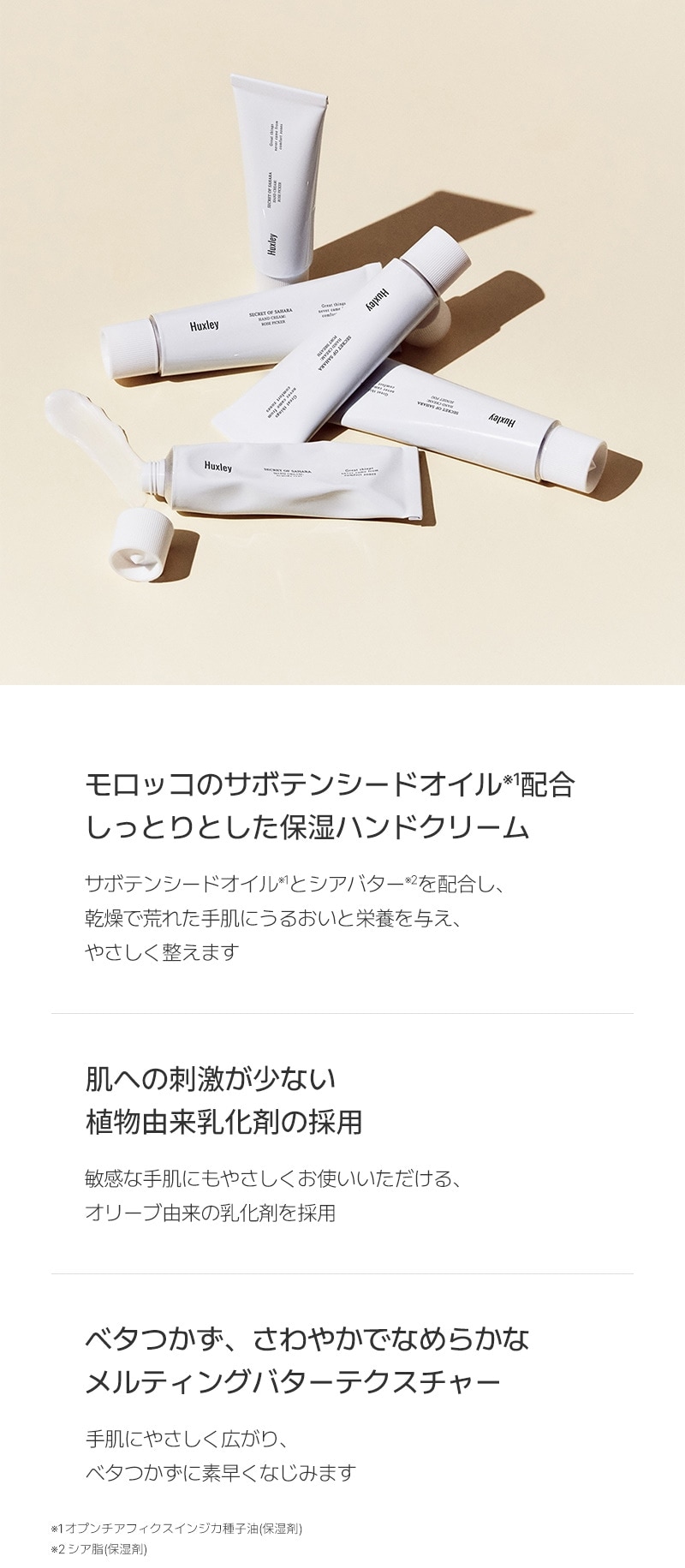 パフュームハンドクリーム 保湿