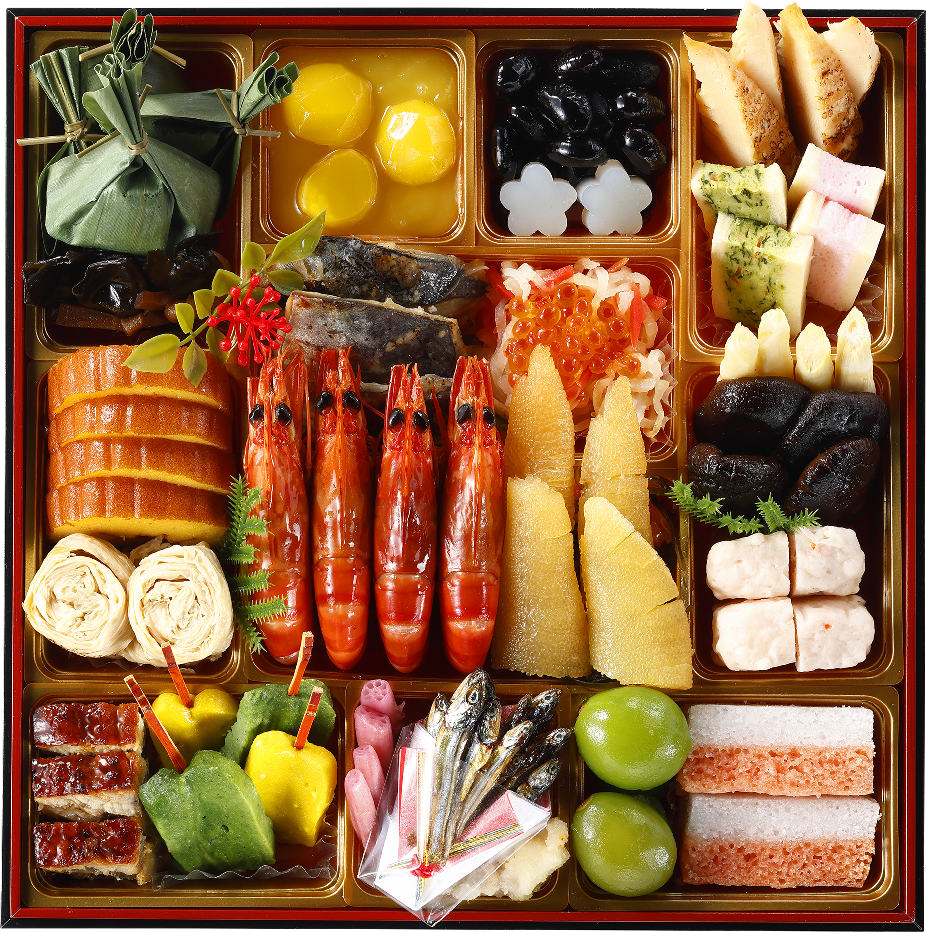 日本料理おせち一段