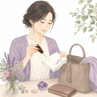 ハンカチに垂らして持ち歩く