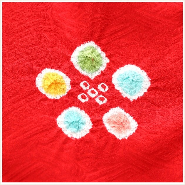 (152)　♥七五三  三歳  女の子♥  正絹  被布セット 赤 ♥ 楽天市場】1点のみ 七五三 753 正絹 着物 3歳 女の子 正絹被布