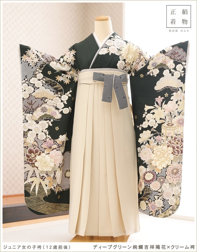 小学校卒業式にジュニア卒業袴レンタル｜12歳前後の小学生女の子に