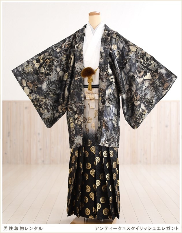 成人式紋付袴レンタル おしゃれでかっこいい男性着物とメンズ袴