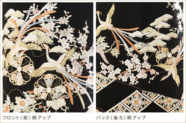 夏用単衣タイプの相良手刺繍大きいサイズ広巾留袖レンタル