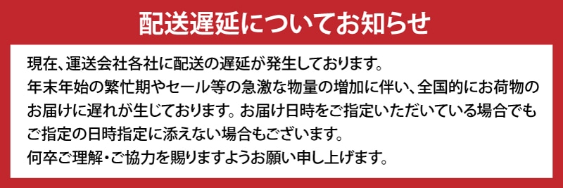 配送遅延について