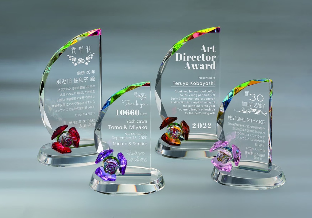 一番人気のオールフルカラー加工の表彰楯