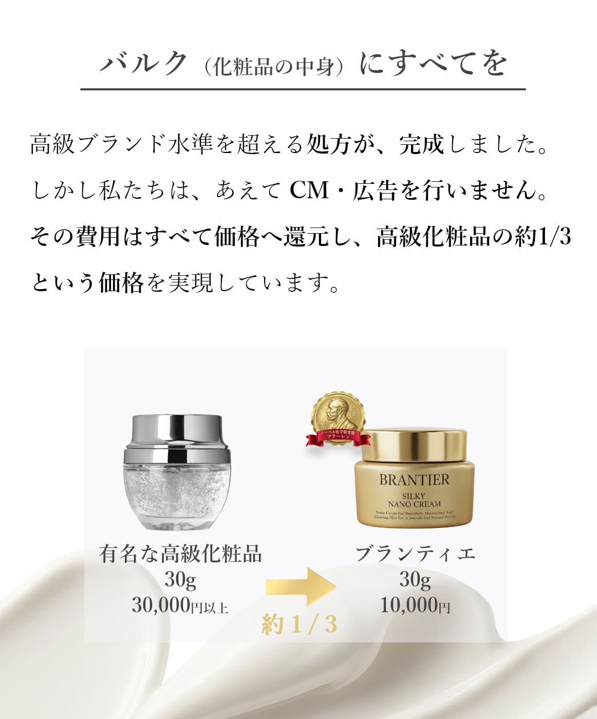 シルキーナノクリーム(クリーム)｜ブランティエ(BRANTIER) 公式
