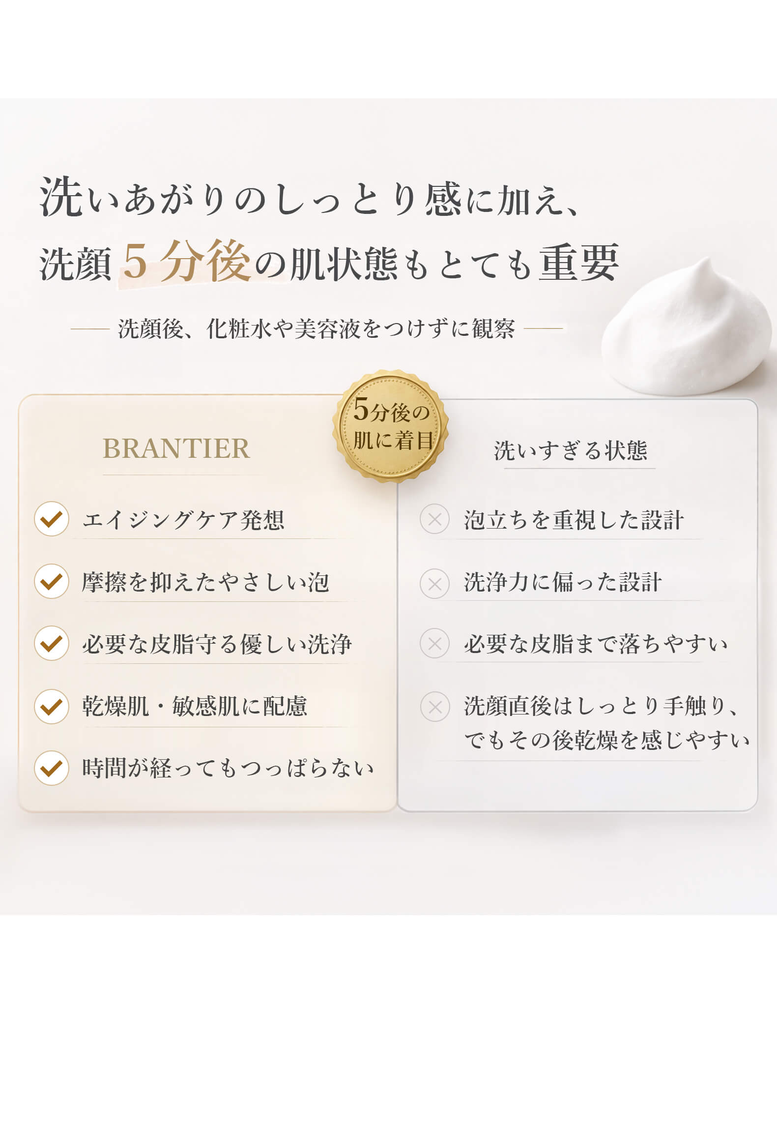 ブランティエ クレンジングフォーム