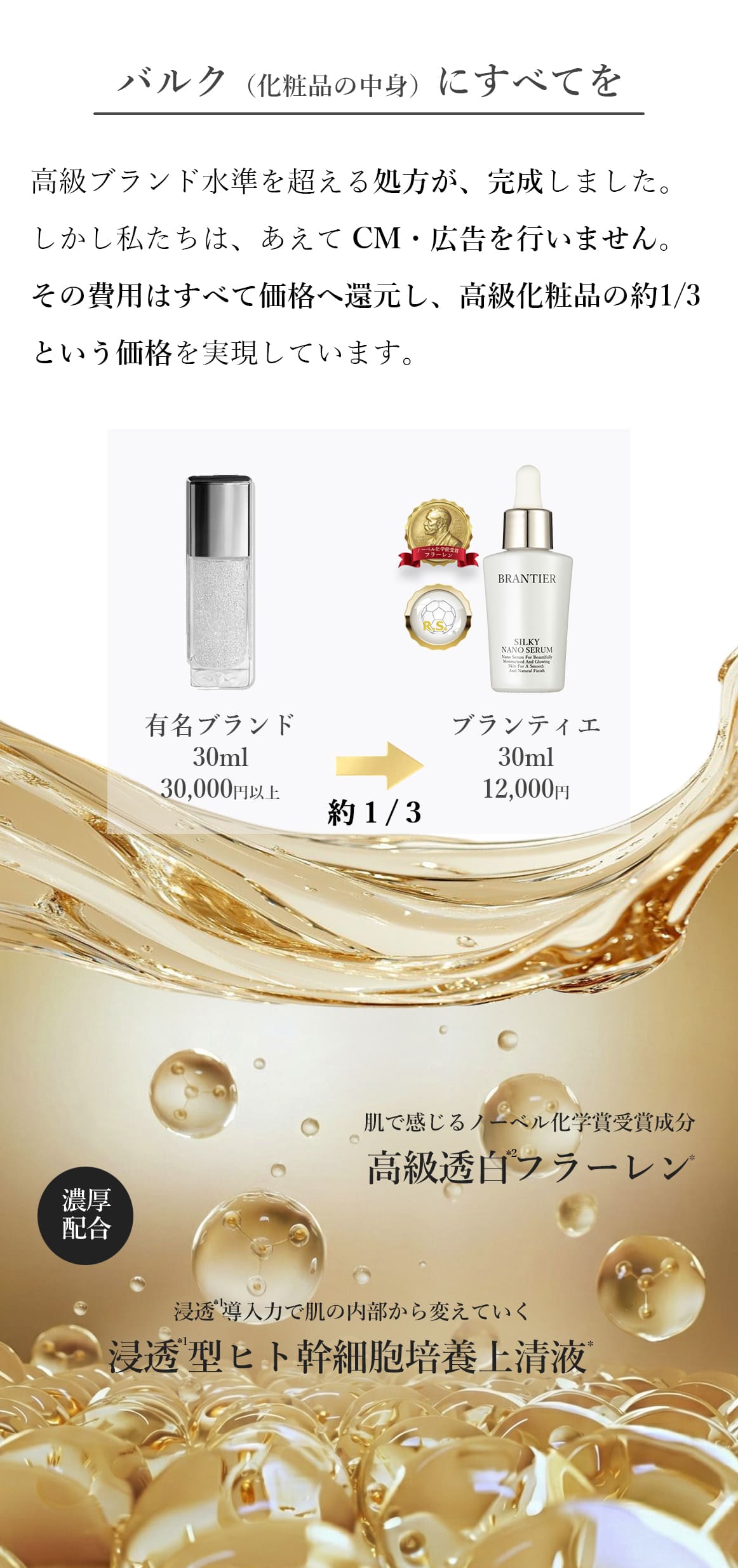 シルキーナノセラム(美容液)｜ブランティエ(BRANTIER) 公式