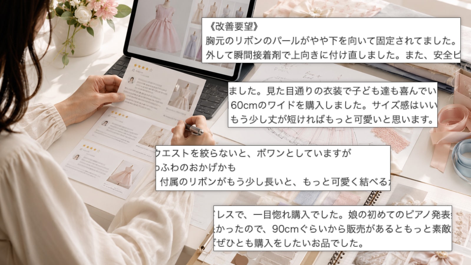 お客様の声を商品づくりに生かすRilina