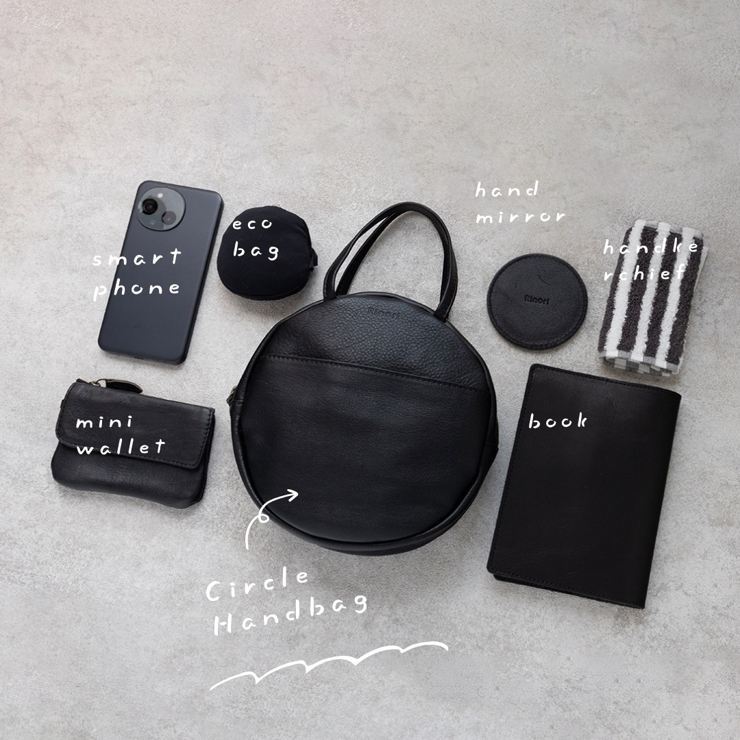 ラフサークル型ミニバッグ
