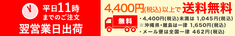 4,400円以上で送料無料