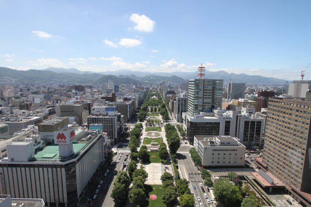 札幌市中心部の憩いの場、札幌大通公園