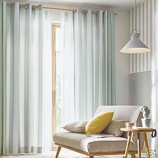 幅広ストライプの北欧風カーテン イメージから探す 北欧 1cm単位で注文できるカーテン専門店 Ritz Curtain