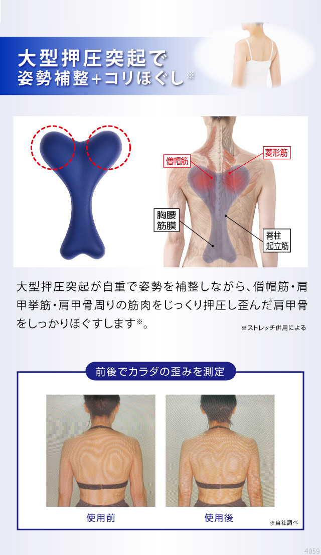 首から背中のバランスボーン ストレッチ グッズ 柔道着 空手着通販 ろくせん