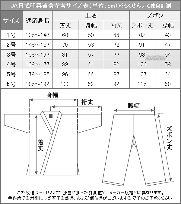 九櫻・九桜　日武印柔道着　JA　上下帯セット　柔道衣 九櫻柔道着 授業用柔道着 早川繊維-柔道着・空手着通販　ろくせん