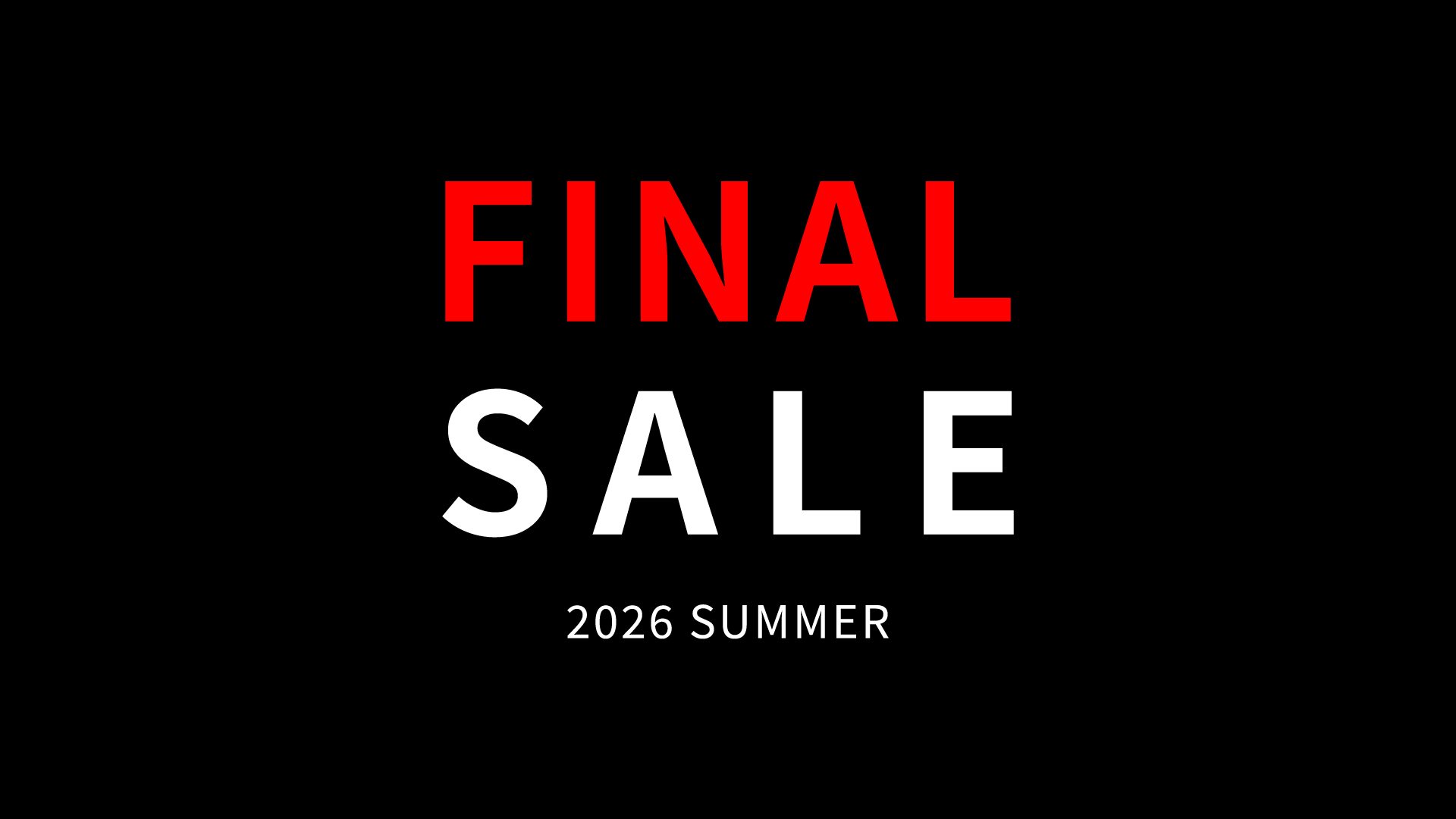 2026SS SALE