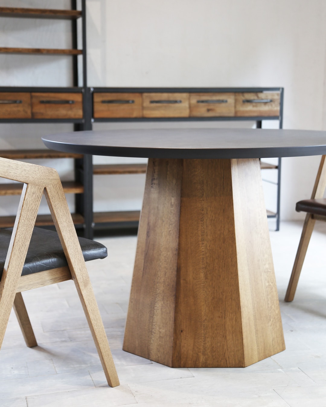 Hakke table|ハッケテーブル メラミン天板×コナラ脚