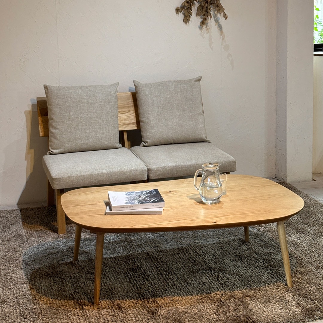 ラスモコタツテーブル オーク コーディネートイメージ